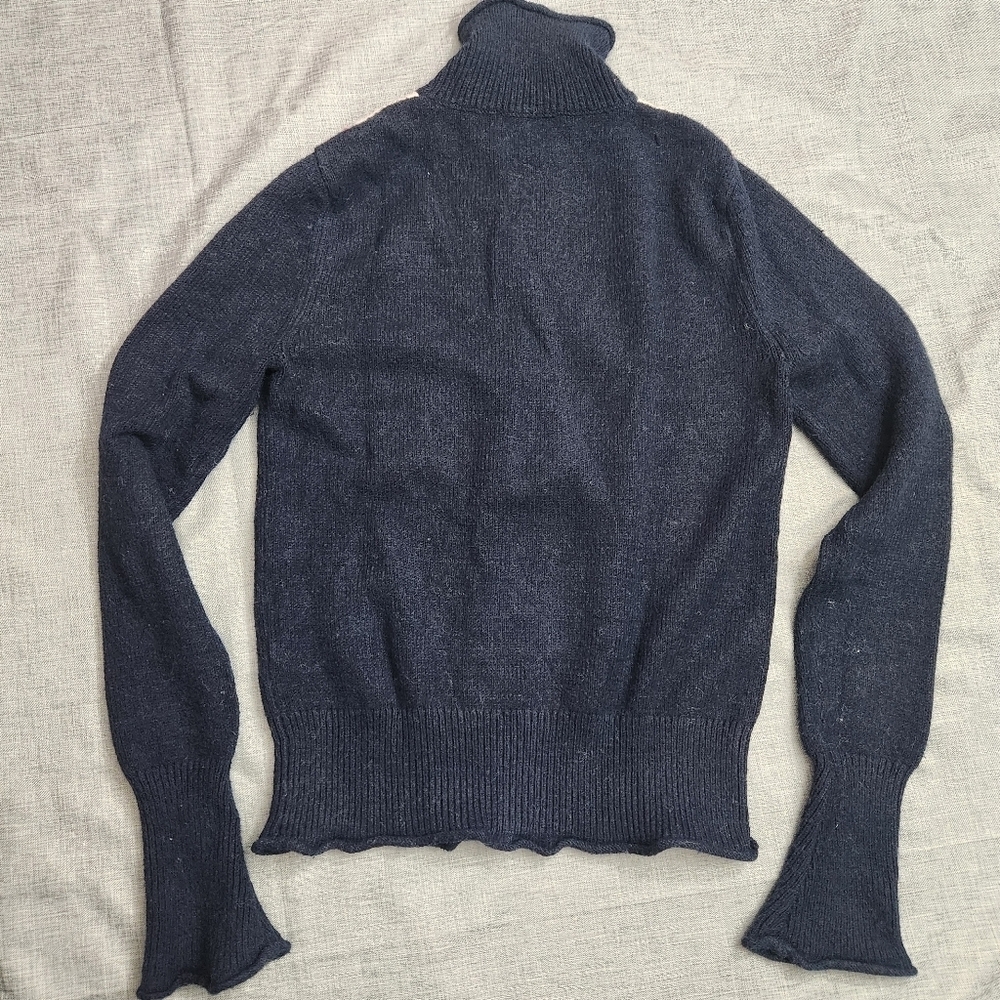 3/$25 Zara knit half zip up sweater size Medium red - Picture 7 of 12